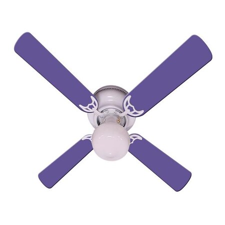 Ceiling Fan Designers Ceiling Fan Designers 42FAN-KIDS-PURPLE 42 in. New Kids Room Decor Ceiling Fan; Purple & Violet 42FAN-KIDS-PURPLE